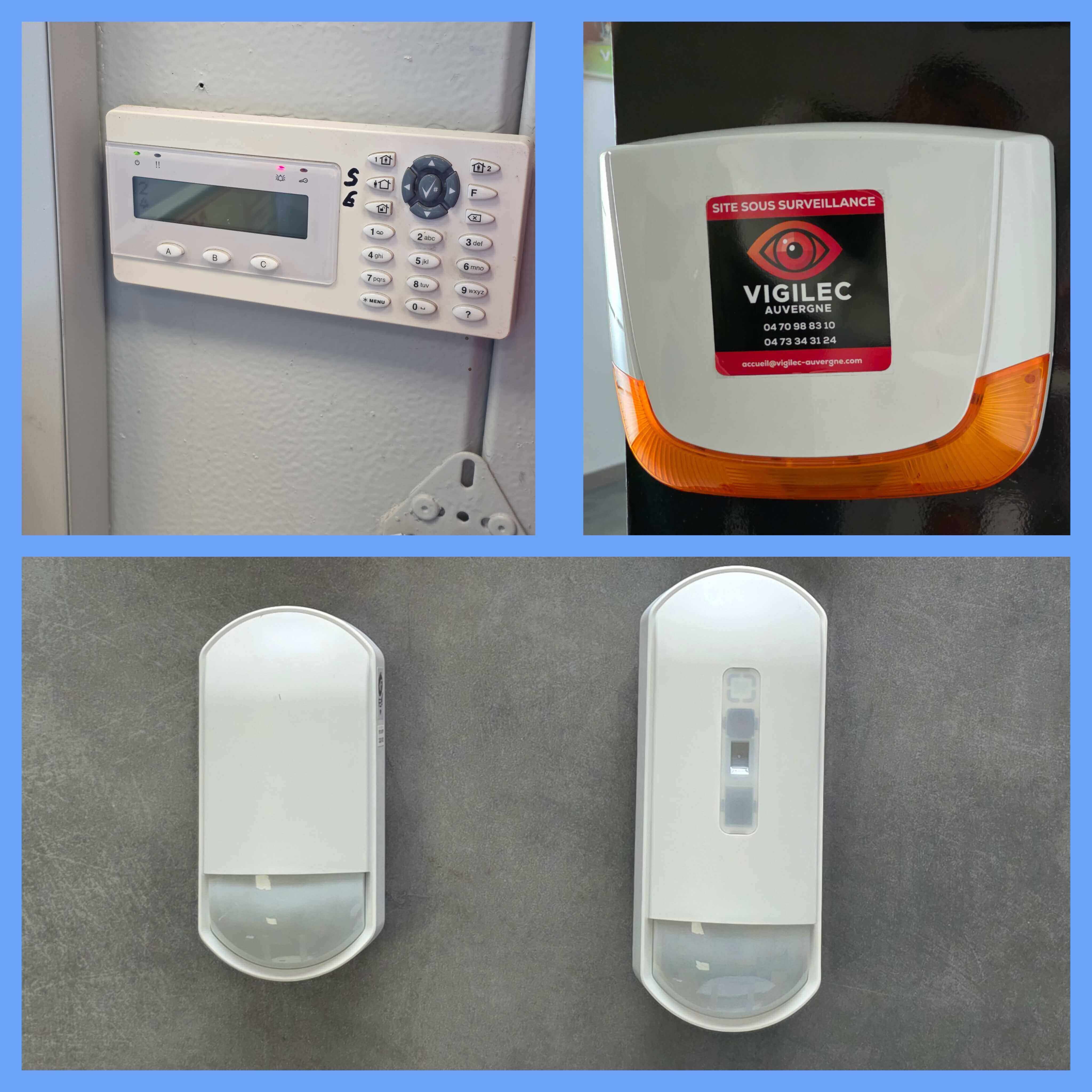 Vigilec auvergne - alarmes